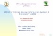 AFREC’s “African Energy Information System & Database” (AEIS)