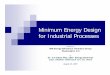 Minimum Energy Design for Industrial Processes