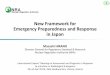 New Framework for Emergency Preparedness and Response in …