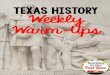 TEXAS HISTORY Weekly Warm-Ups