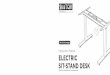 Instruction Manual ELECTRIC SIT-STAND DESK