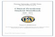 Clinical Handbook Class 2021 Final Copy - Towson University