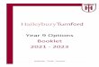Year 9 Options Booklet 2021 - 2023 - Haileybury Turnford