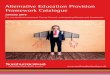 Alternative Education Provision Framework Catalogue