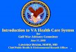 Introduction to VA Health Care System