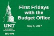 First Fridays with the Budget Office
