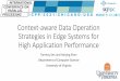 Context-aware Data Operation Strategies in Edge Systems 