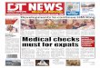 Medical checks must for expats - DT News