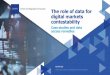 The role of data for digital markets contestability