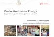 Productive Uses of Energy