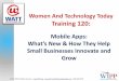 Women And Technology Today Training 120