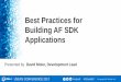 Best Practices for Building AF SDK Applications