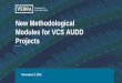 New Methodological Modules for VCS AUDD Projects