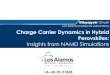 Los Alamos National Laboratory Charge Carrier Dynamics in 