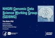 NHGRI Data Sciences Working Group (DSWG)