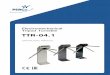 TTR-04.1 Electromechanical tripod turnstile. Operation manual