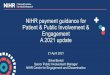 NIHR payment guidance for Patient & Public Involvement 