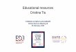 Educational resources Cristina Tiu