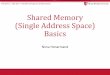 Shared Memory (Single Address Space) Basics