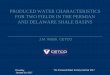 PRODUCED WATER CHARACTERISTICS FOR TWO FIELDS IN THE 