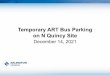 Temporary ART Bus Parking on N Quincy Site