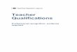 Teacher Qualifications