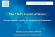The 1761's transit of Venus