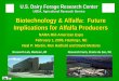 Biotechnology & Alfalfa: Future Implications for Alfalfa 