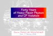 Forty Years of Heavy Flavor Physics and CP Violation