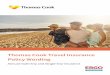 Thomas Cook Travel Insurance Policy Wording