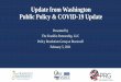 Update from Washington Public Policy & COVID-19 Update