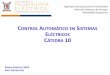 CONTROL AUTOMÁTICO EN ISTEMAS ELÉCTRICOS CÁTEDRA 10