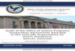 Audit of the Office of Justice Programs Cooperative 