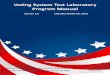 Voting System Test Laboratory Program Manual