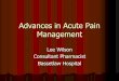 Advances in Acute Pain Management - STAPG