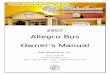 Allegro Bus Owner’s Manual