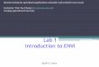 Lab 1 Introduction to ENVI