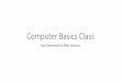 Computer Basics Class 101