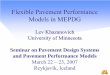 Flexible Pavement Performance Models in MEPDG