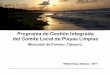 Programa de Gestión Integrada del Comité Local de Playas 