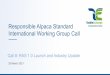 Responsible AlpacaStandard International Working Group Call