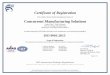 Certificate of Registration Concurrent Manufacturing Solutions