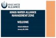 Kings Water Alliance Management Zone WELCOME