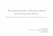 Payments for Watershed Services in Peru