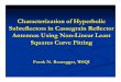 Characterization of Hyperbolic Subreflectors in Cassegrain 