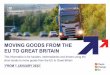 Moving goods from the EU to Great Britain