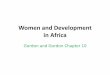 Women in Africa - Minnesota State University Moorhead