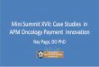 Mini Summit XVII: Case Studies in APM Oncology Payment 