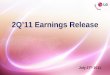 2Q’11 Earnings Release - LG Electronics