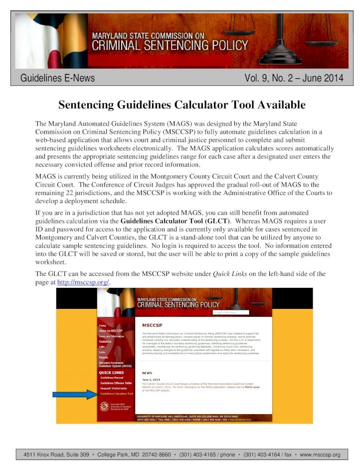 (PDF) Sentencing Guidelines Calculator Tool Available€¦ · Sentencing
